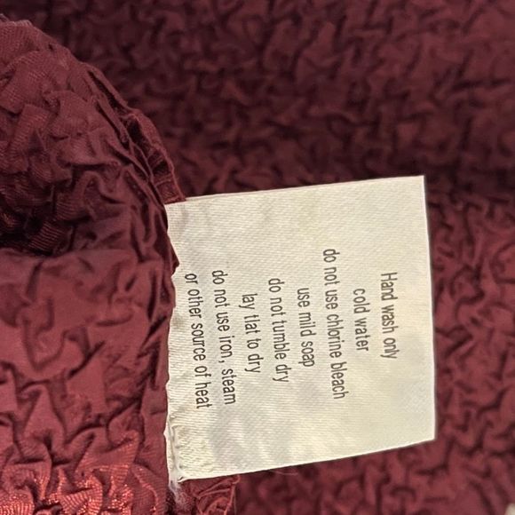 Tania Nardi Textured Waffle Tank Top – Deep Wine Red - Picture 5 of 8